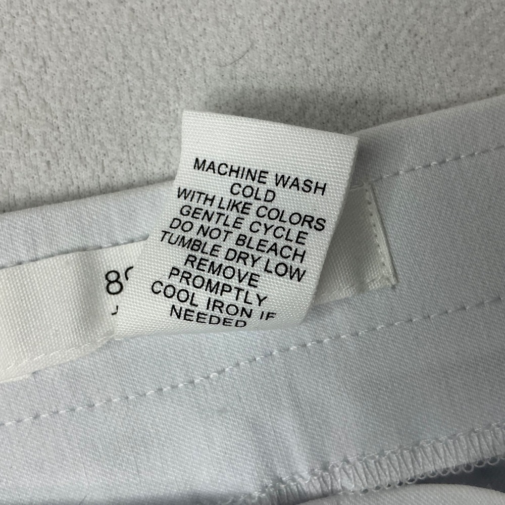 89th + Madison Womens White Nautical Bermuda Shorts Size M Stretch Pull On - Picture 5 of 8